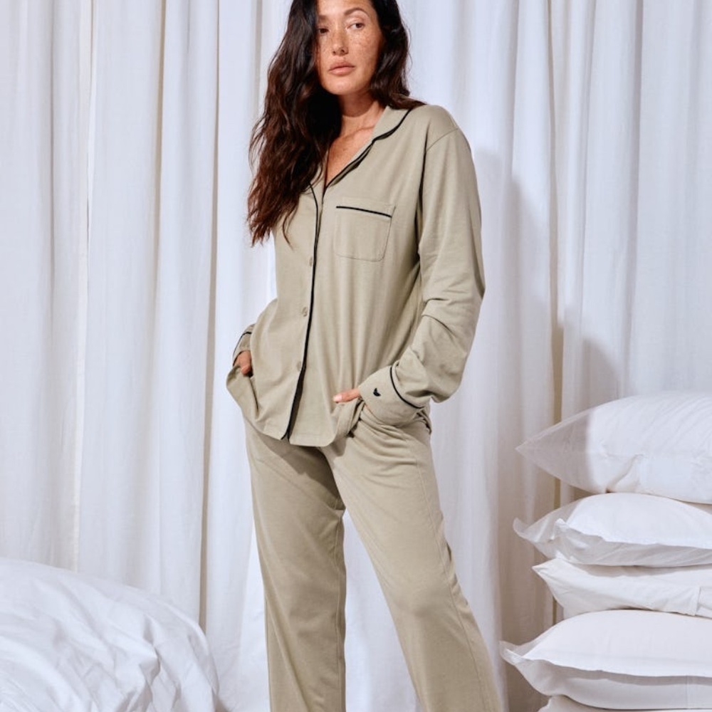 Philosophy Ribbed Pajama Long Sleeve and Pants